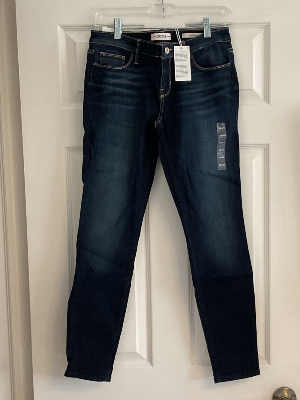 💐NWT💐 Guess Women’s Power Skinny Low Rise Jeans - size 28 - Picture 6 of 7